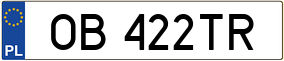 Trailer License Plate